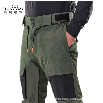 High Quality Waterproof 15000mm Windbreaker Trousers High Waist Snowboard Mens Pants